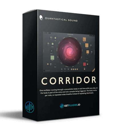 Quantastical Sound Corridor multi-room creative reverb and spatial effects plugin interface